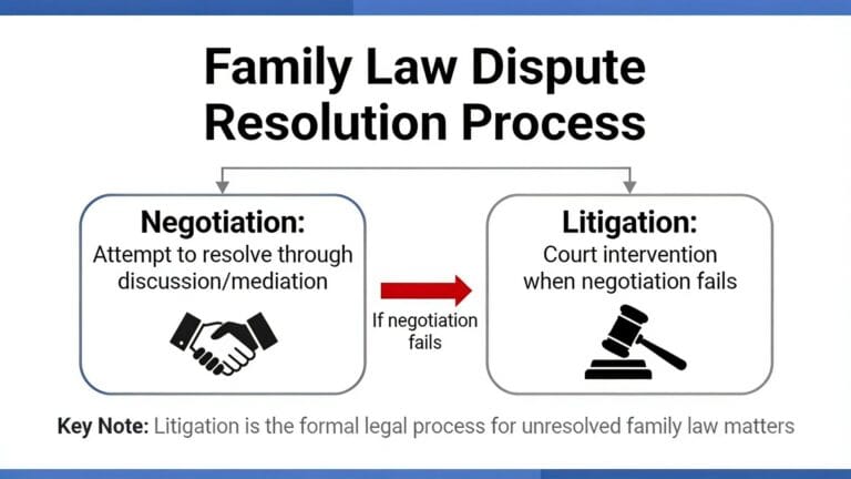Litigation becomes the path forward when a family law matter cannot be resolved through negotiation